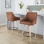 Hannah 26-Inch Transitional Camel Swivel Counter Stools (Set of 2) 11 Hannah 26-Inch Transitional Camel Swivel Counter Stools (Set of 2)
