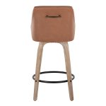 Hannah 26-Inch Transitional Camel Swivel Counter Stools (Set of 2) 16 Hannah 26-Inch Transitional Camel Swivel Counter Stools (Set of 2)