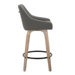Hannah 26-Inch Transitional Swivel Counter Stool Set (Set of 2)