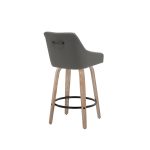 Hannah 26-Inch Transitional Swivel Counter Stool Set (Set of 2)