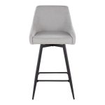 Hannah 26" Transitional Grey Fabric Counter Stools (Set of 2) 17 Hannah 26" Transitional Grey Fabric Counter Stools (Set of 2)