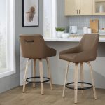 Hannah 26" Transitional Whitewashed Wood Counter Stools (Set of 2) 12 Hannah 26" Transitional Whitewashed Wood Counter Stools (Set of 2)