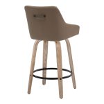 Hannah 26" Transitional Whitewashed Wood Counter Stools (Set of 2) 20 Hannah 26" Transitional Whitewashed Wood Counter Stools (Set of 2)