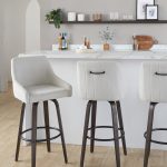 Hannah 30 Cream Transitional Swivel Barstools (Set of 2) 11 Hannah 30 Cream Transitional Swivel Barstools (Set of 2)