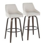 Hannah 30 Cream Transitional Swivel Barstools (Set of 2) 13 Hannah 30 Cream Transitional Swivel Barstools (Set of 2)