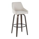 Hannah 30 Cream Transitional Swivel Barstools (Set of 2) 14 Hannah 30 Cream Transitional Swivel Barstools (Set of 2)