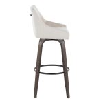 Hannah 30 Cream Transitional Swivel Barstools (Set of 2) 15 Hannah 30 Cream Transitional Swivel Barstools (Set of 2)