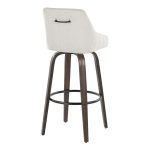Hannah 30 Cream Transitional Swivel Barstools (Set of 2) 16 Hannah 30 Cream Transitional Swivel Barstools (Set of 2)
