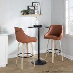 Hannah 30-Inch Camel Transitional Swivel Barstools (Set of 2) 14 Hannah 30-Inch Camel Transitional Swivel Barstools (Set of 2)