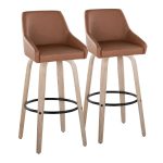 Hannah 30-Inch Camel Transitional Swivel Barstools (Set of 2) 16 Hannah 30-Inch Camel Transitional Swivel Barstools (Set of 2)