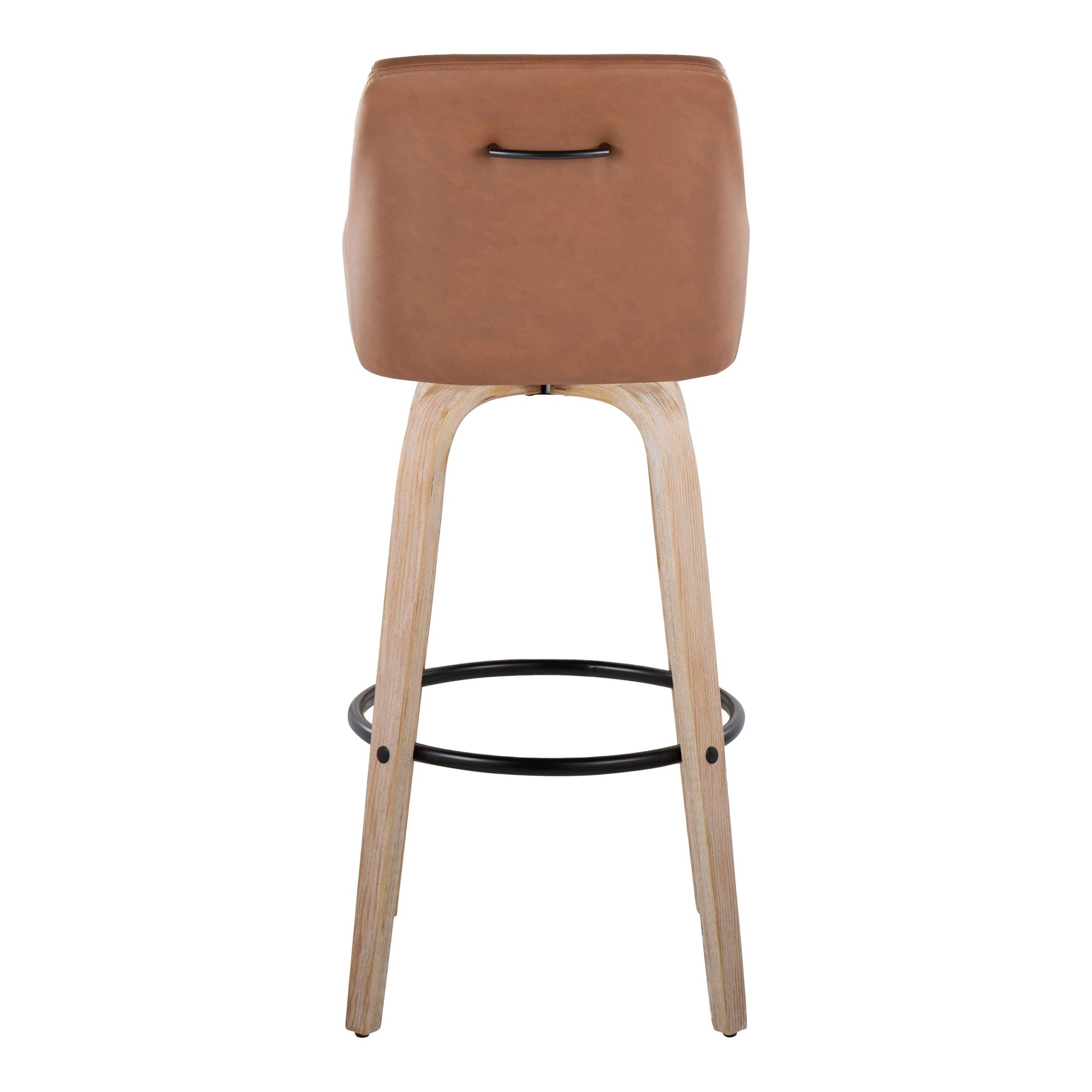 Hannah 30-Inch Camel Transitional Swivel Barstools (Set of 2) 9 Hannah 30-Inch Camel Transitional Swivel Barstools (Set of 2) - Image 9
