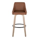 Hannah 30-Inch Camel Transitional Swivel Barstools (Set of 2) 21 Hannah 30-Inch Camel Transitional Swivel Barstools (Set of 2)