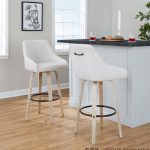 Hannah 30-Inch Transitional Cream Swivel Barstools (Set of 2) 13 Hannah 30-Inch Transitional Cream Swivel Barstools (Set of 2)