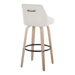 Hannah 30-Inch Transitional Cream Swivel Barstools (Set of 2) 19 Hannah 30-Inch Transitional Cream Swivel Barstools (Set of 2)
