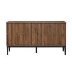 Hargapas Black Herringbone 4 Door Modern Sideboard Storage Cabinet 9 Hargapas Black Herringbone 4 Door Modern Sideboard Storage Cabinet