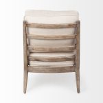 Harman II Off-White Fabric Seat w/ Wood Frame Accent Chair