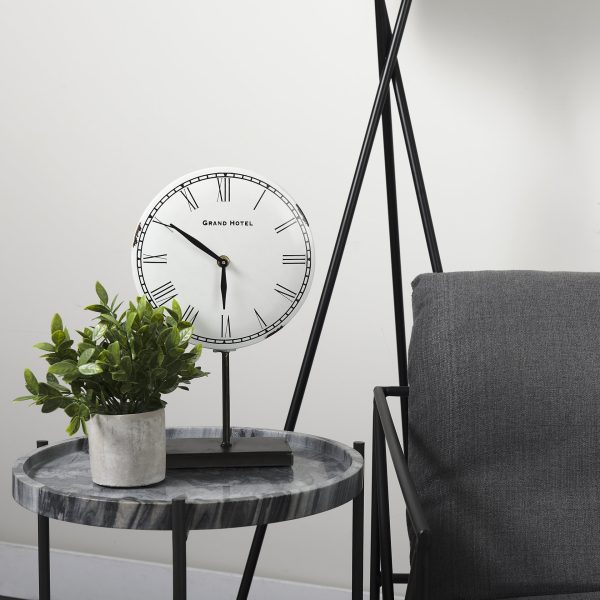 Harriet WhiteBronze Metal Table Clock 4