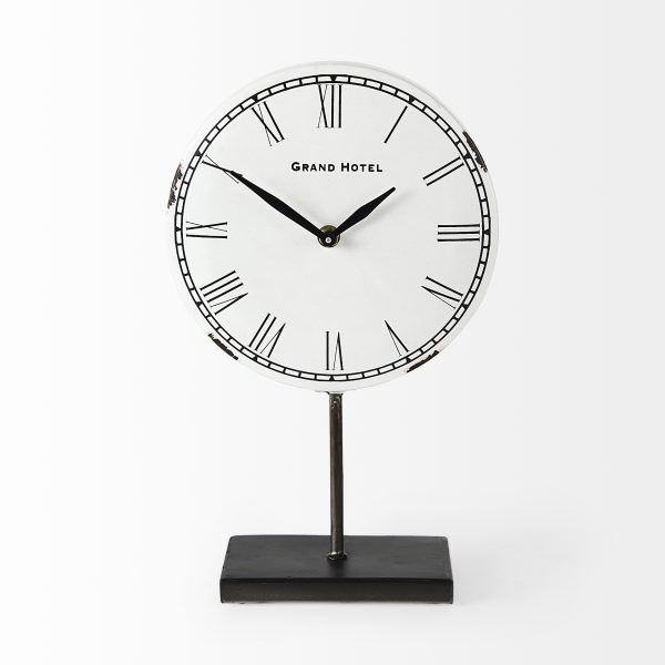 Harriet WhiteBronze Metal Table Clock 5