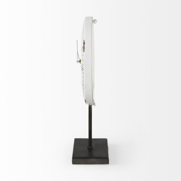 Harriet WhiteBronze Metal Table Clock 6