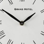 Harriet White/Bronze Metal Table Clock