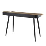 Harvey Contemporary Black Steel and Wood Desk 13 Harvey Contemporary Black Steel and Wood Desk