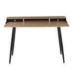 Harvey Contemporary Black Steel and Wood Desk 15 Harvey Contemporary Black Steel and Wood Desk