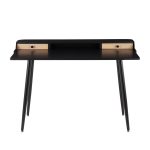 Harvey Contemporary Black Wood Desk with Storage 25 Harvey Contemporary Black Wood Desk with Storage