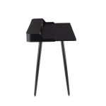 Harvey Contemporary Black Wood Desk with Storage 22 Harvey Contemporary Black Wood Desk with Storage