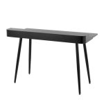 Harvey Contemporary Black Wood Desk with Storage 23 Harvey Contemporary Black Wood Desk with Storage