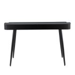 Harvey Contemporary Black Wood Desk with Storage 24 Harvey Contemporary Black Wood Desk with Storage