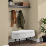 Harvey Contemporary Light Grey Fabric Storage Bench 13 Harvey Contemporary Light Grey Fabric Storage Bench