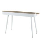 Harvey White Contemporary Desk Natural Wood Top 11 Harvey White Contemporary Desk Natural Wood Top
