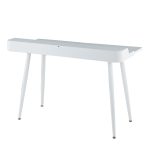 Harvey White Contemporary Desk with Natural Wood Accents 19 Harvey White Contemporary Desk with Natural Wood Accents