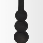 Haute Large Matte Black Blown Glass Candlestick