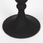 Haute Medium Matte Black Blown Glass Candlestick