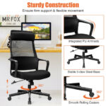 Heated Adjustable Mesh Office Chair with Lumbar and Headrest Support