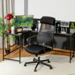 Heated Adjustable Mesh Office Chair with Lumbar and Headrest Support