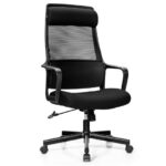 Heated Adjustable Mesh Office Chair with Lumbar and Headrest Support