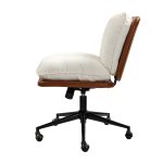 Hedwig Camel Oversized Mid-Century Modern Armless Office Chair 8 Hedwig Camel Oversized Mid-Century Modern Armless Office Chair