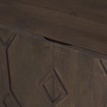 Heera Dark Brown Diamond Motif w/ Shelf Accent Cabinet