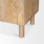 Heera Light Brown Diamond w/ Shelf Motif Sideboard