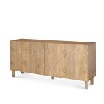 Heera Light Brown Diamond w/ Shelf Motif Sideboard
