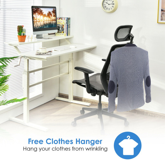Height Adjustable Ergonomic Mesh Office Chair with Lumbar Support 9 Height Adjustable Ergonomic Mesh Office Chair with Lumbar Support - Image 9