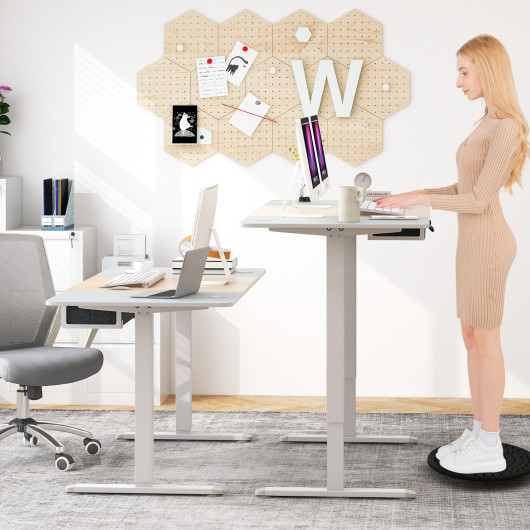 Adjustable Electric Standing Desk with USB Port and Drawer 2 Adjustable Electric Standing Desk with USB Port and Drawer - Image 2