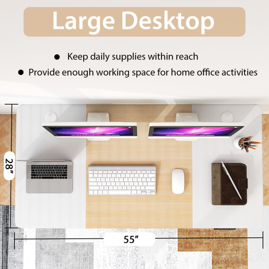 Adjustable Electric Standing Desk with USB Port and Drawer 6 Adjustable Electric Standing Desk with USB Port and Drawer - Image 6