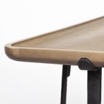 Helios II 60L x 14W x 29H Rectangular Brown Raised Edge Top Console Table