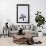 Helios III 20L x 24H Set of Two Round Brown Solid Wood Iron Base Nesting End/Side Tables