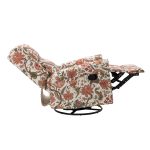 Helmut Floral Nailhead Trim Swivel Glider Recliner