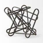 Henderson 12.2L x 9.1W x 9.1H Black Metal Paperclip Decorative Object