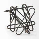 Henderson 12.2L x 9.1W x 9.1H Black Metal Paperclip Decorative Object